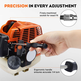 HIPA portable EVA case keeps tools organized for outdoor maintenance.