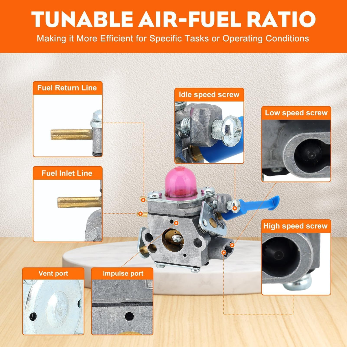 Hipa Poulan compatibility kit with filters and gaskets