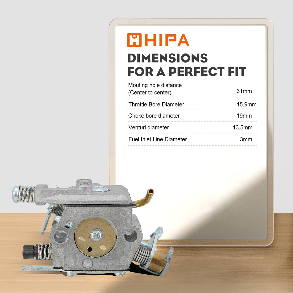 Hipa PP4620AVX air filter and base ensure cleaner engine intake.