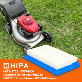 Hipa pre-filter for Honda HR215 traps dust before entering the engine