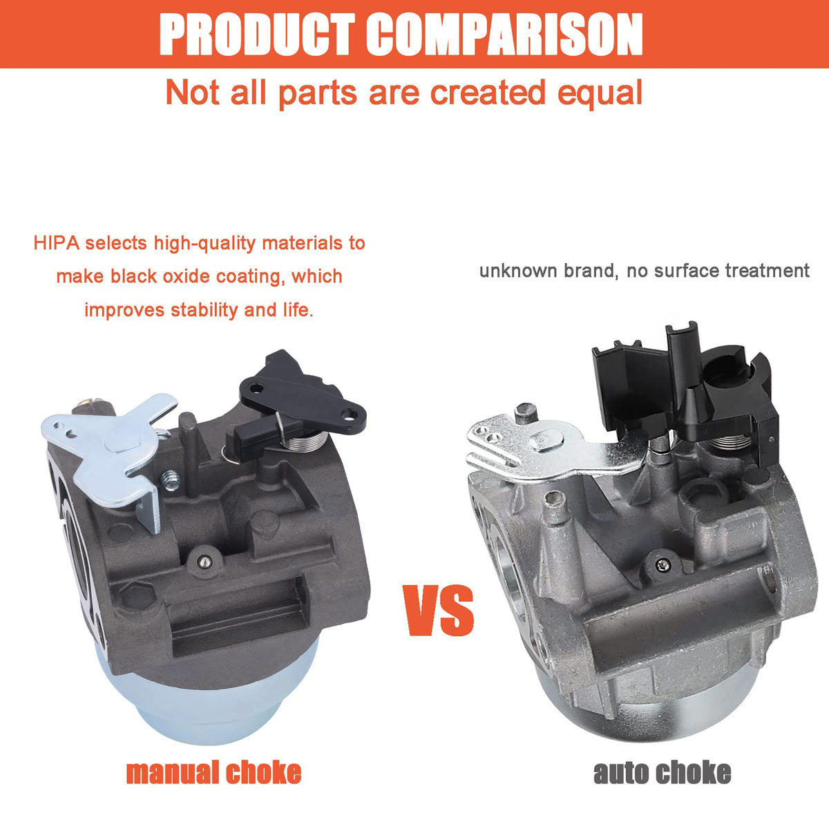 Hipa GCV160 carburetor for pressure washers and power tools