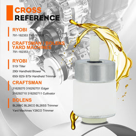 Hipa primer bulb and fuel lines provide reliable starting and smooth fuel delivery
