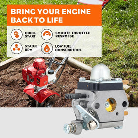Hipa primer bulbs included for easy priming and quick starts.