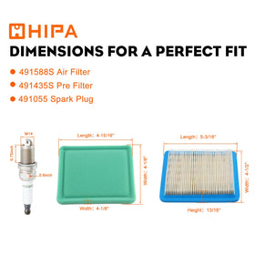 Hipa RC12YC spark plug included for reliable ignition and smoother starts.