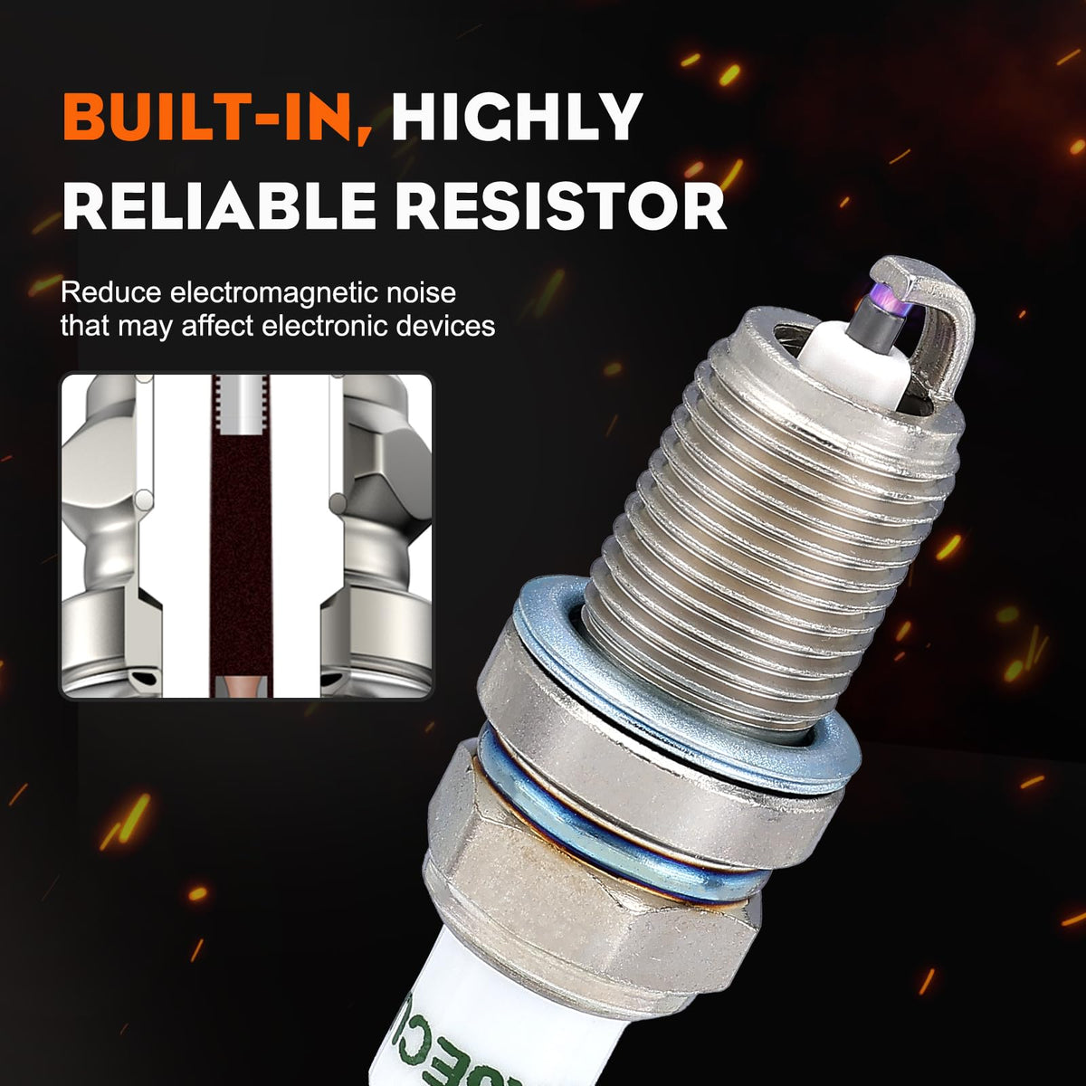 Hipa RC12YC spark plug pack 10 box shot for simple shelf storage.
