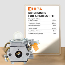 Hipa ready-to-run carburetor pack ready for installation and use.