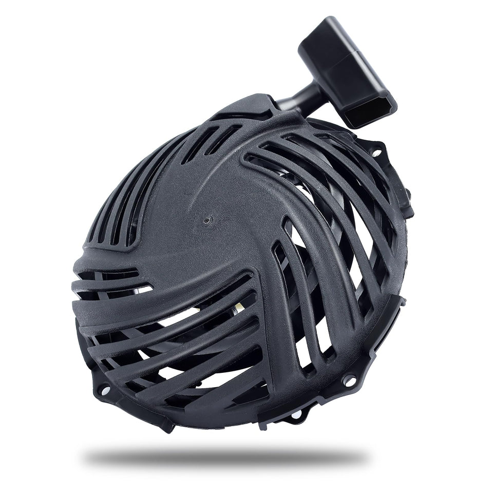 Hipa recoil starter assembly front view shows a sturdy handle for smooth starts.