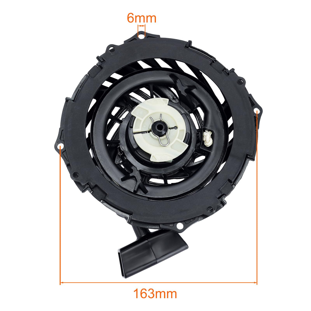 Hipa recoil starter packaging includes components for quick, tool-ready replacement.