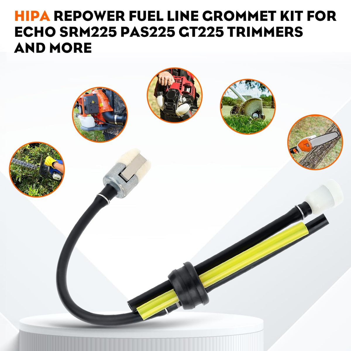 Hipa repower fuel line kit for Echo edger with clean fuel flow