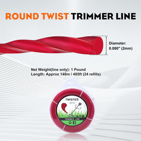 Hipa round twist design with sharp edges delivers efficient cutting close-up.