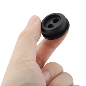 Closeup of Hipa rubber grommet texture emphasizing resilience for outdoor trimmer assemblies.