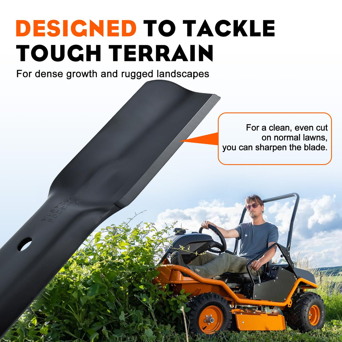 Rust-preventive coating on Hipa blades protects edges during use and handling.