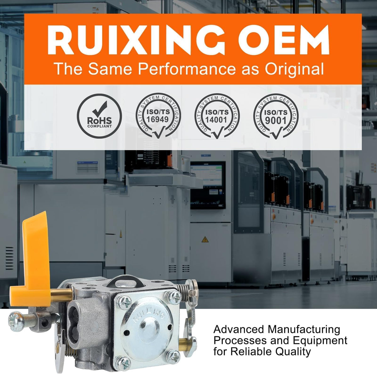 Hipa carburetor kit for Ryobi CS26 enhances compatibility and performance.