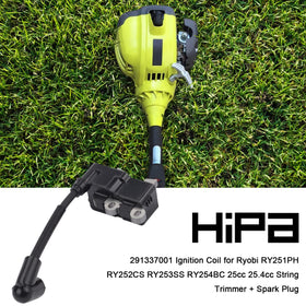 Hipa Ryobi-trimmer compatibility on the tool body shows easy swap