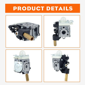 Hipa SRM-210 anodized aluminum carb body resists heat and wear.