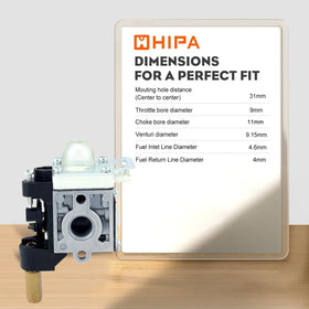Hipa SRM-210 package contents include filters, tools, and gaskets.