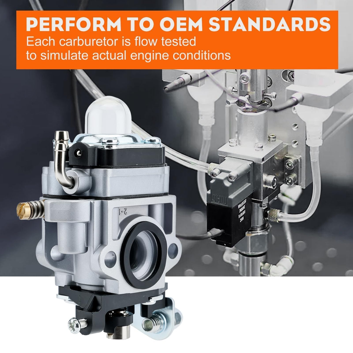 Hipa SRM-260 carburetor in-box image shows complete parts kit for quick setup.