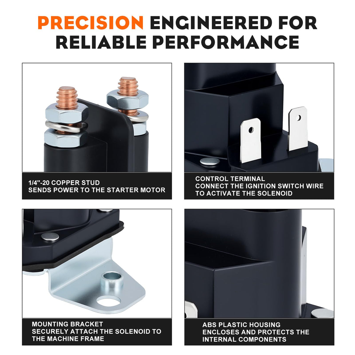 Hipa starter solenoid for RZT series ensuring dependable starts