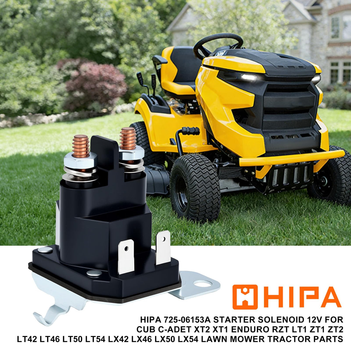 Hipa starter solenoid for XT1-LT series compatibility with multiple models
