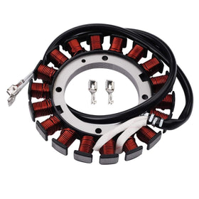 Hipa stator with multimeter test setup for verification.