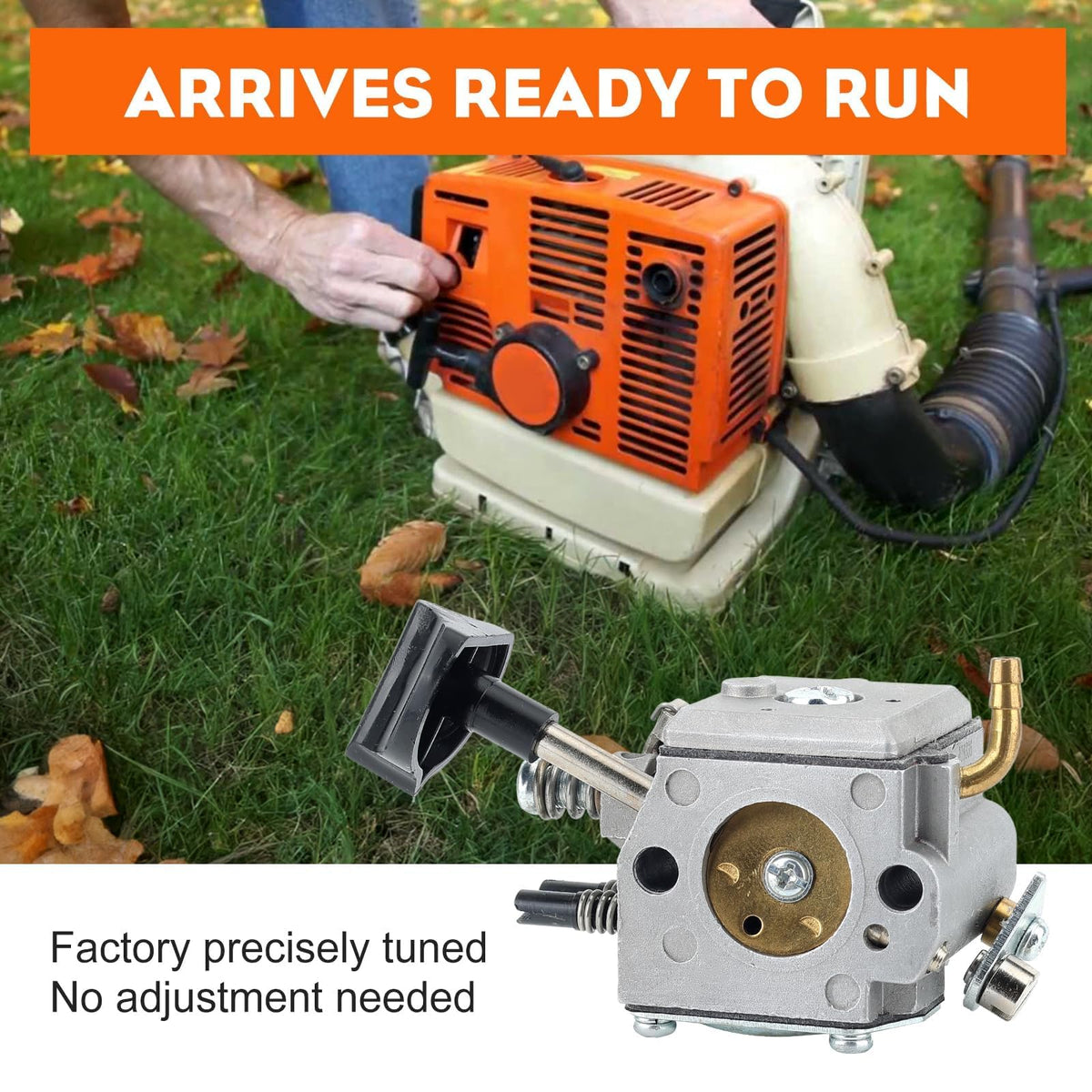Hipa Stihl BR340 BR380 parts kit installed on a blower.