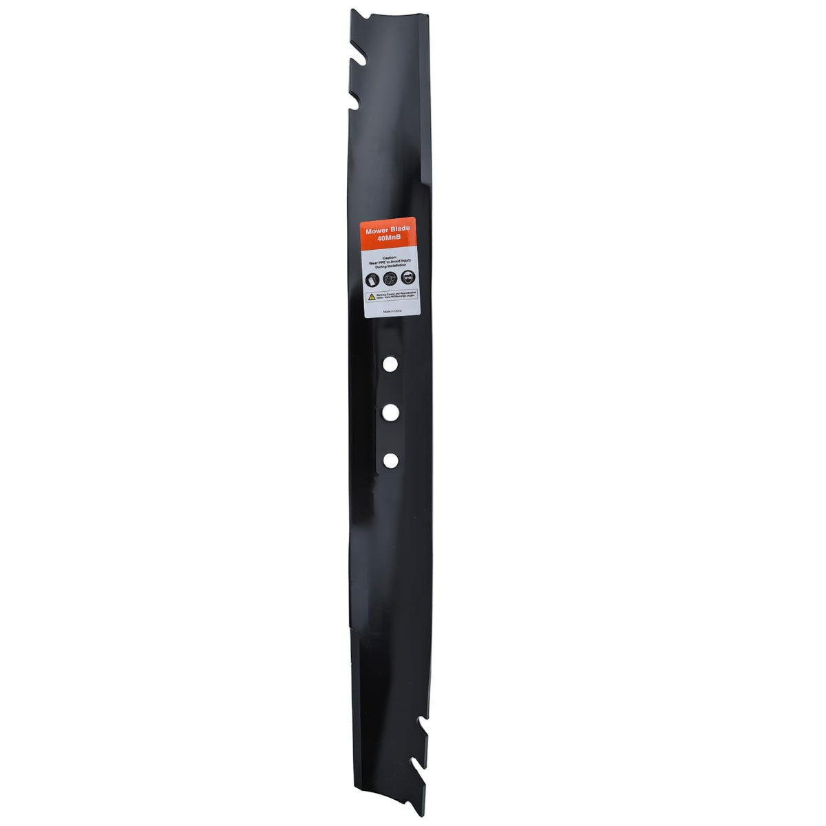 Hipa 131-4547-03 mulching blade for Toro 22-inch, front view, ready to mulch clippings