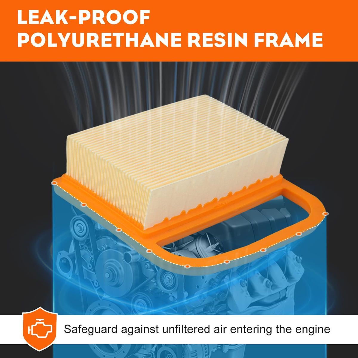 Hipa ts420 leak-proof seal prevents unfiltered air ingress.