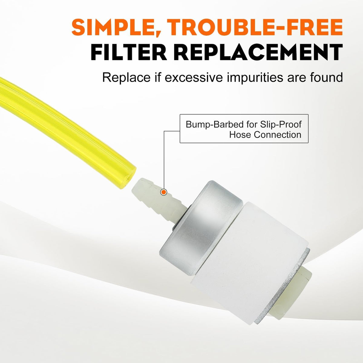 Hipa two-feet fuel line offers flexible, easy installation