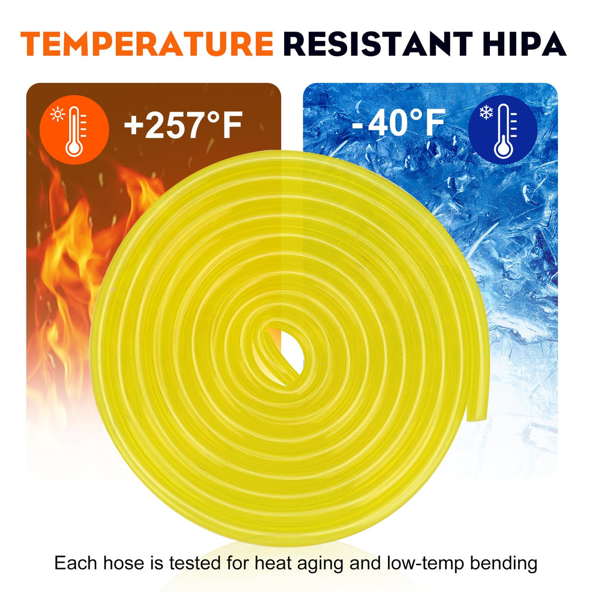 Hipa UV and ozone resistant fuel line hints at long life in outdoor equipment