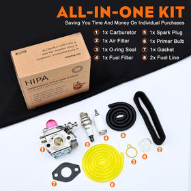 Hipa WT-973 carburetor included accessories kit for installation
