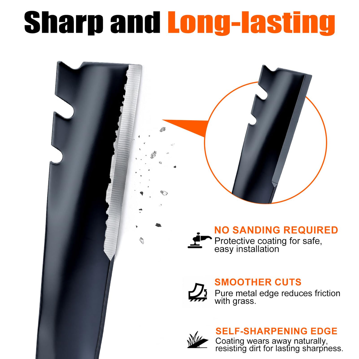 Hipa XT1 LT42 42-inch compatible mulching blades