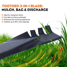 Hipa XT2 LX42 42-inch blades for higher lift and mulching