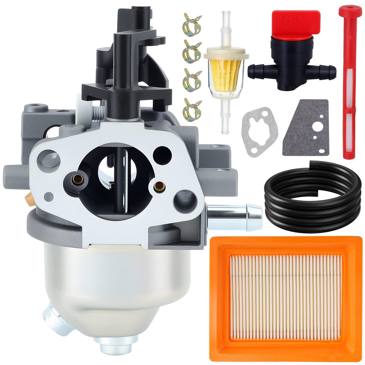 Hipa XT675 carburetor front view with an all-in-one kit for easier starts.