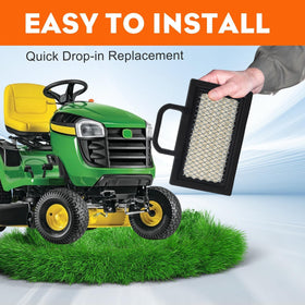 Hipa YTH2348 compatibility chart guides matching to John Deere and Husqvarna models.