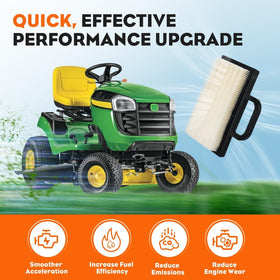 Hipa YTH2348 dimensions label ensures precise fit in compatible mowers.