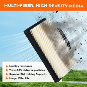 Hipa YTH2348 pre-filter included, helps filtration before entry to engine.
