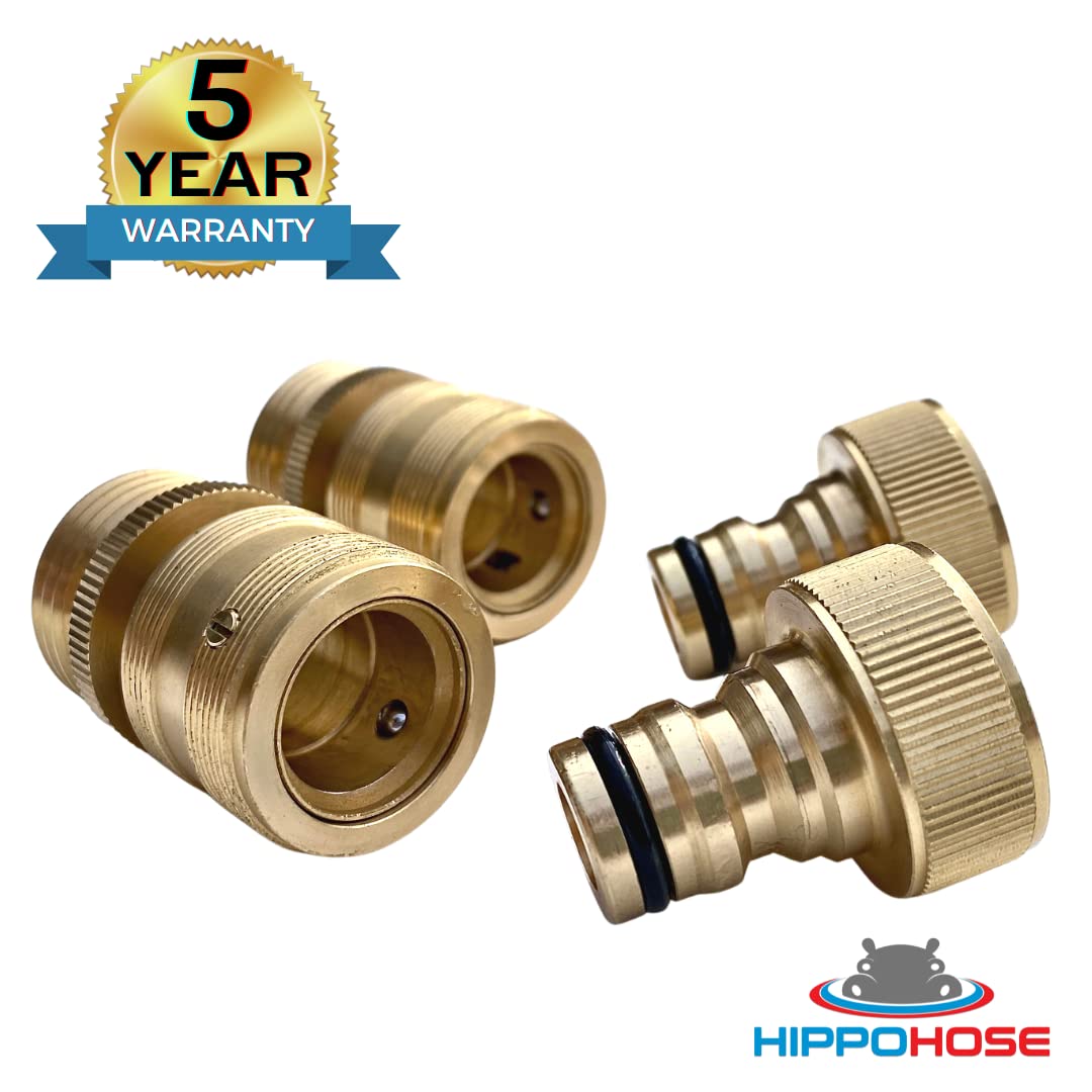 HippoHose one-handed twist-and-lock action shown for easier operation.