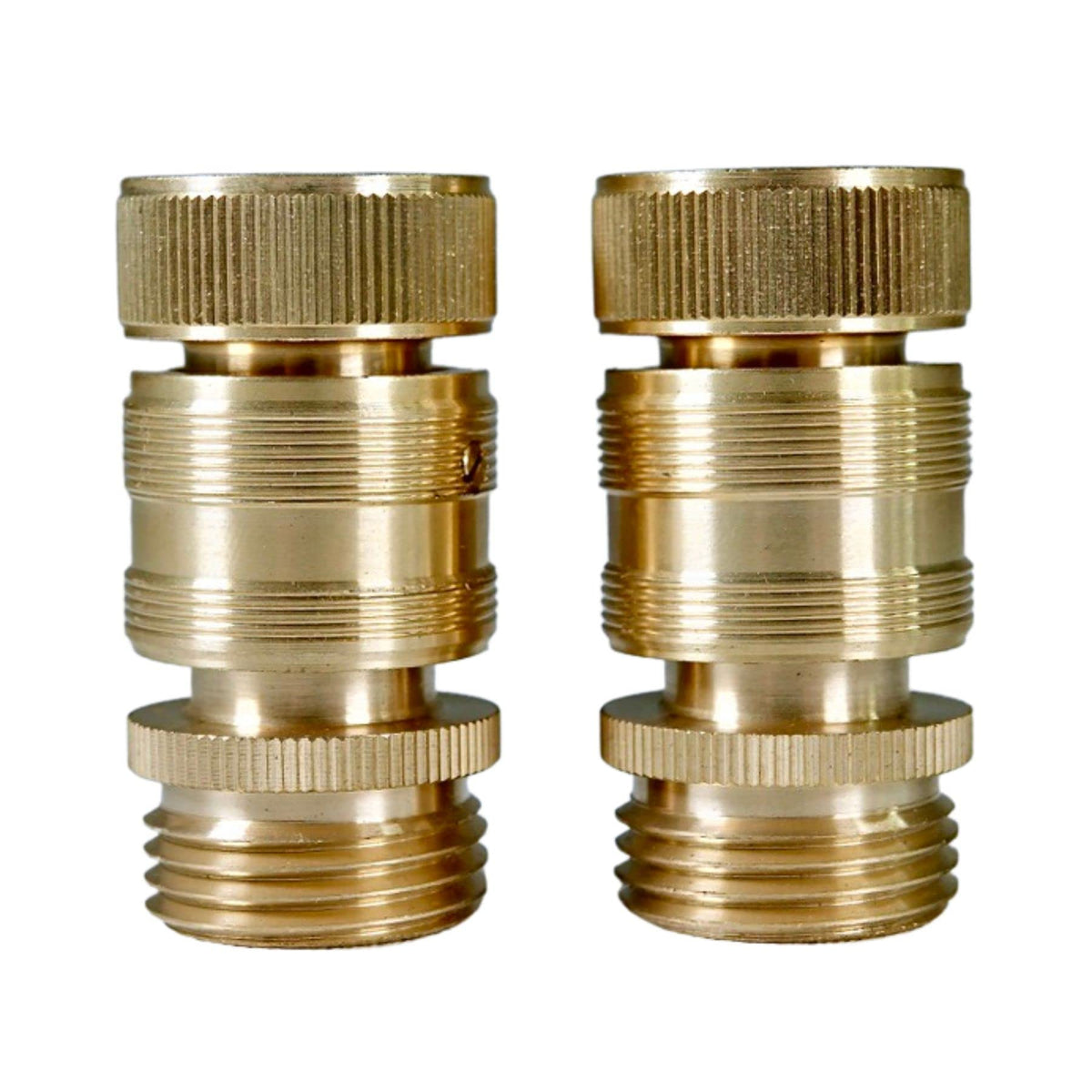 HippoHose durable brass fixtures with universal 3/4 inch compatibility.