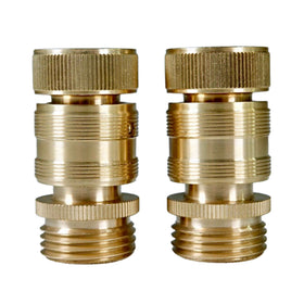 HippoHose durable brass fixtures with universal 3/4 inch compatibility.