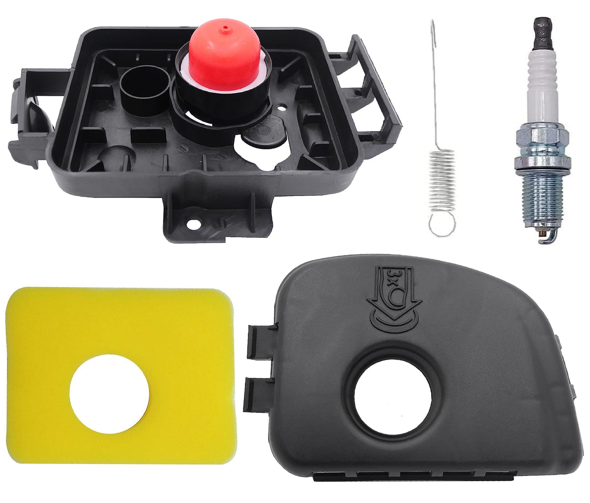 Hippotech 595663 air filter base shown on engine for clean intake