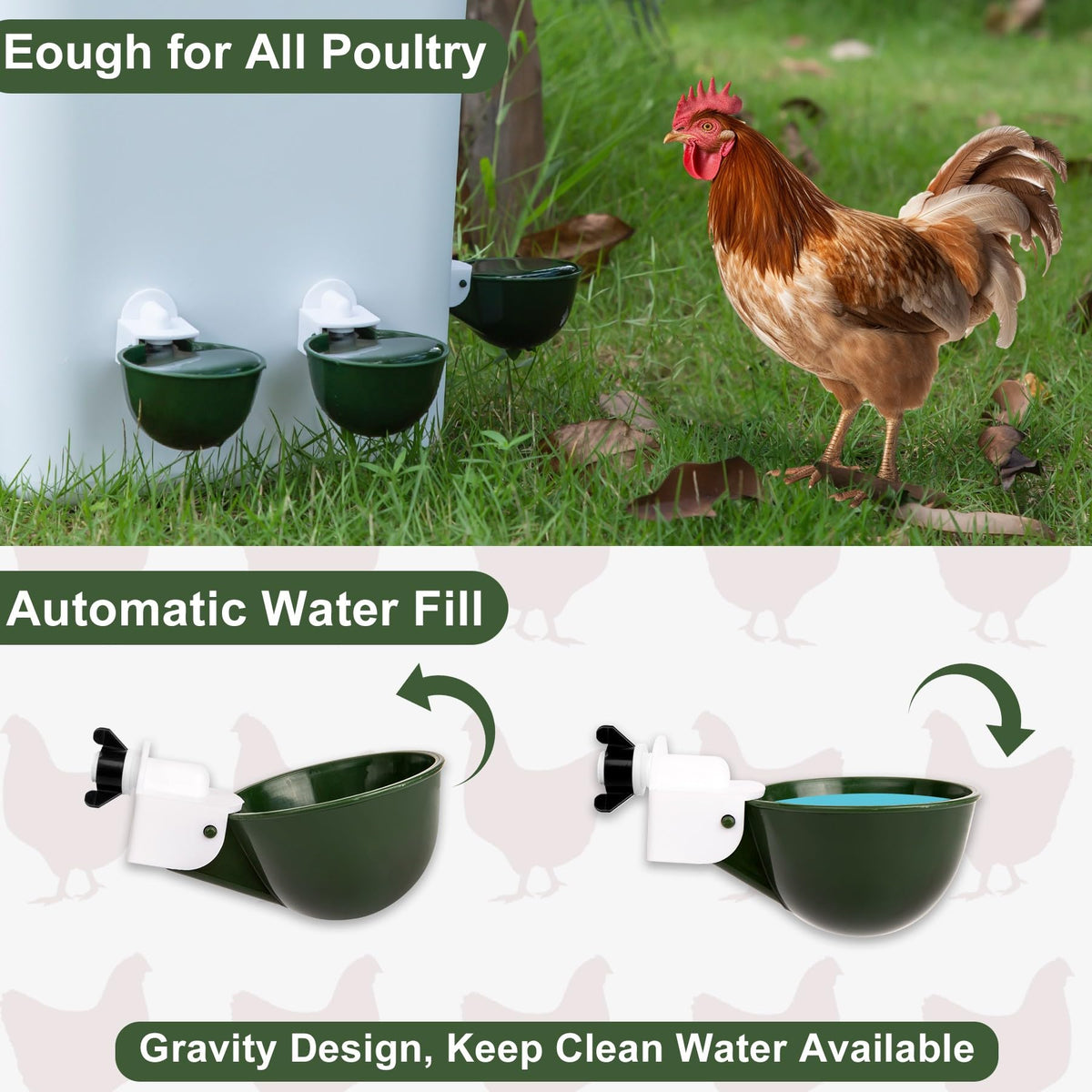 Hipykat automatic-filling-waterer demonstrates leak-free design for steady water supply.