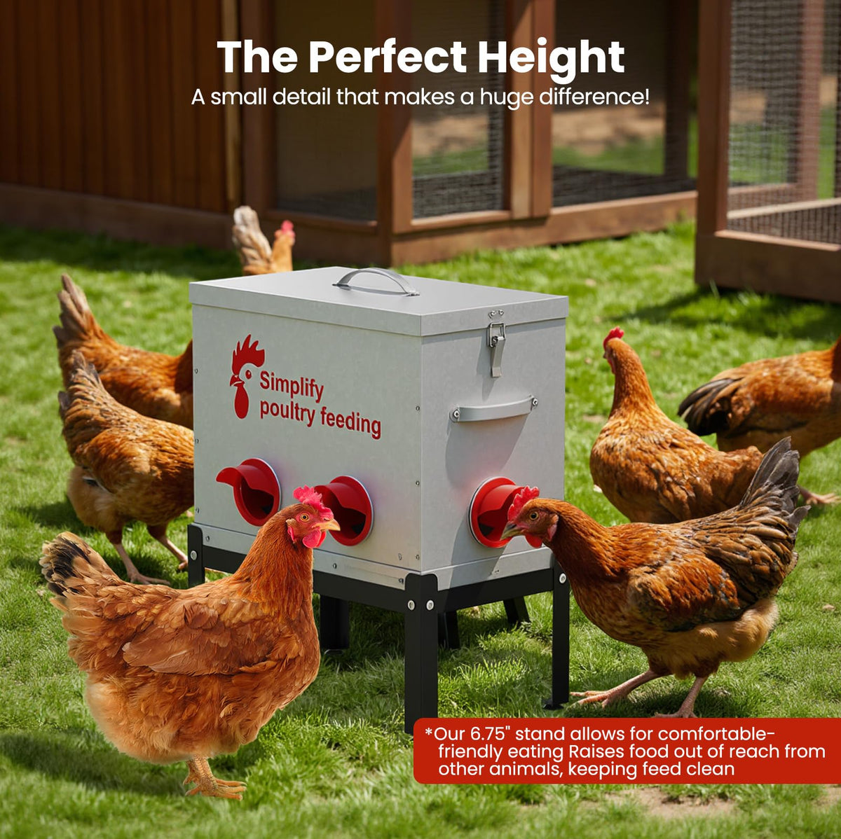 Hiqufet durable galvanized steel construction withstands outdoor weather