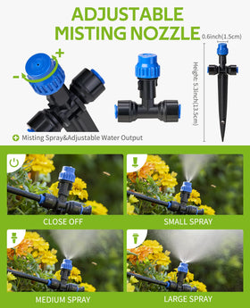 HIRALIY adjustable nozzles enable per-plant water control