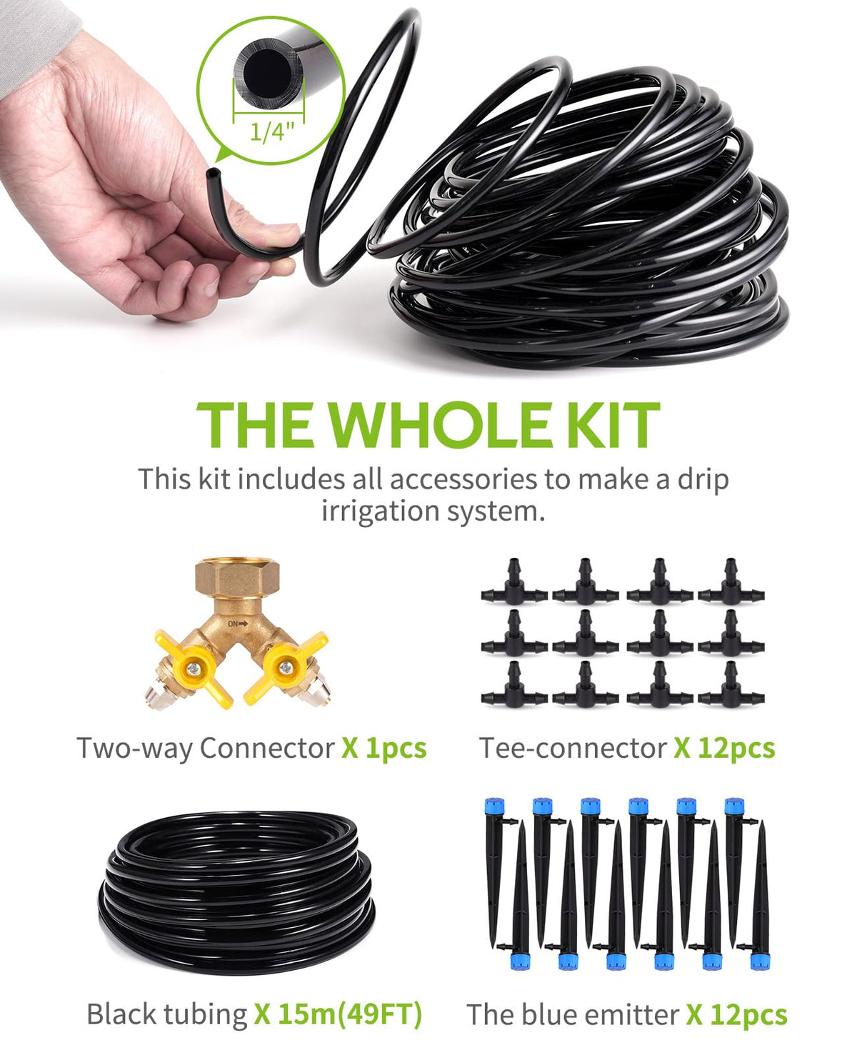 HIRALIY 50 ft tubing kit ready for DIY installation.