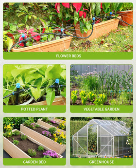 HIRALIY black drip hose used in greenhouse for targeted watering