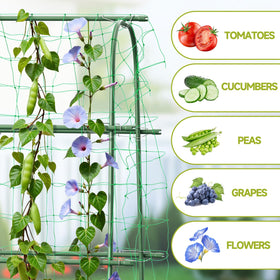 HIRALIY cucumber trellis raised-bed installation suits backyard plots.