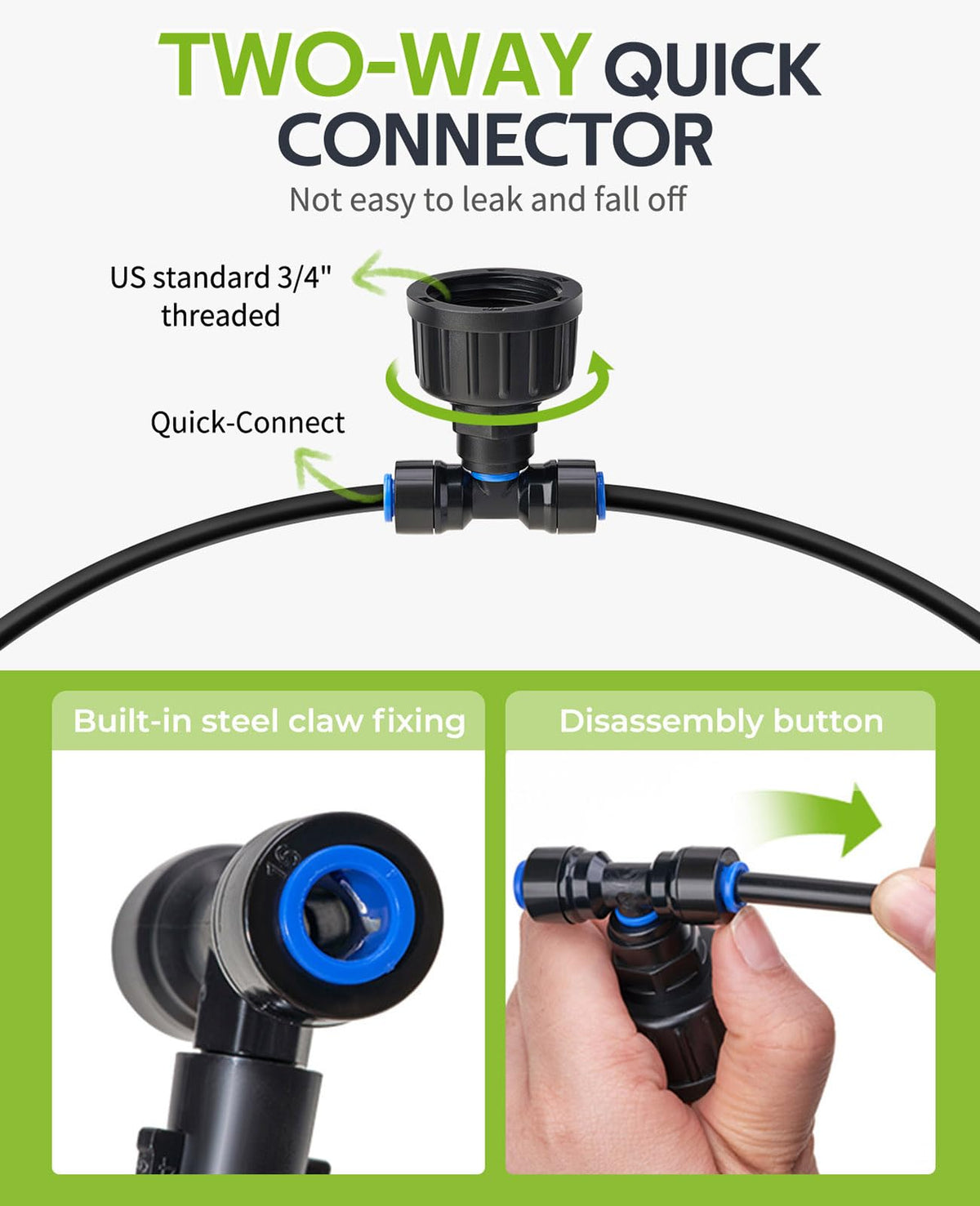 HIRALIY detachable support rods allow easy mounting