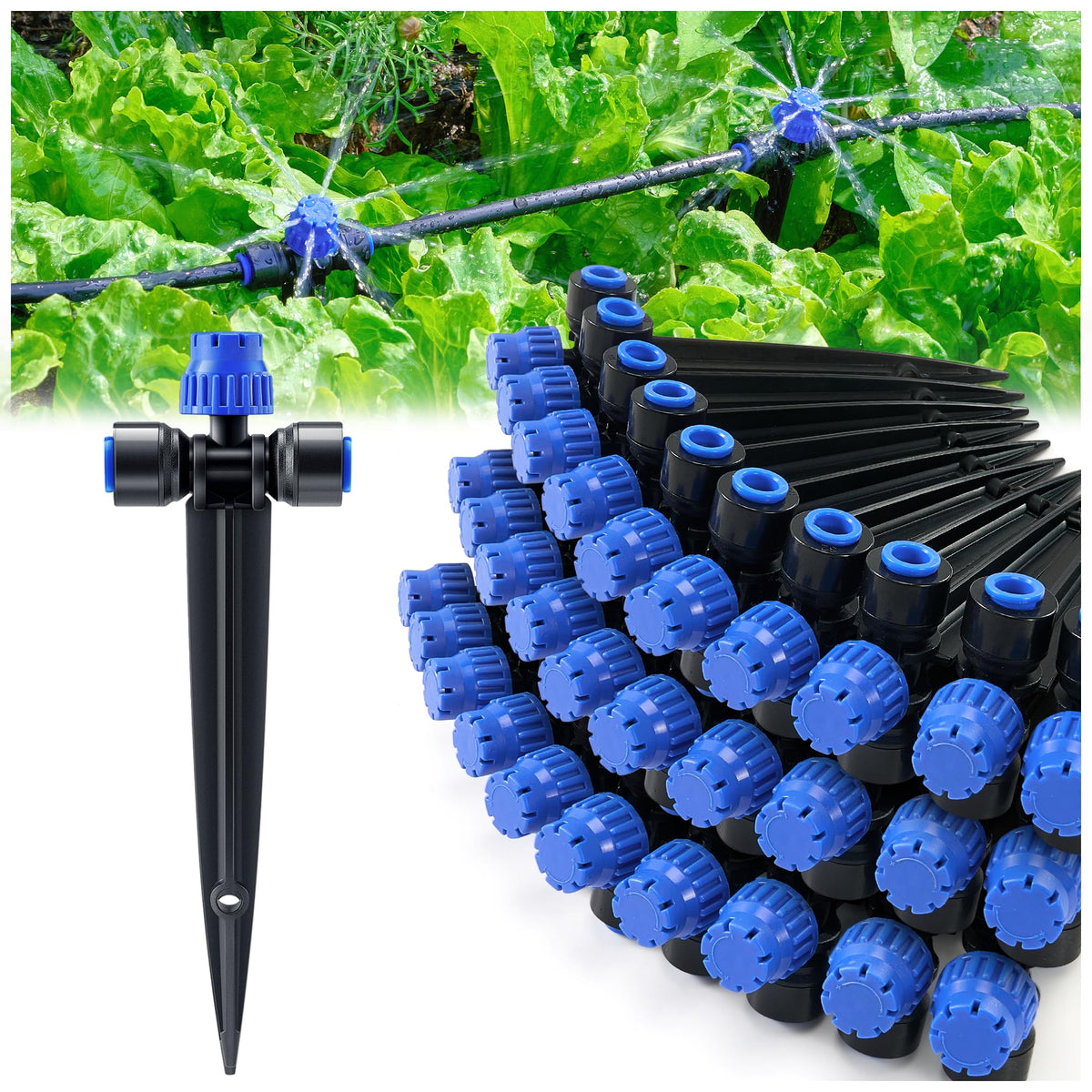 HIRALIY quick-connect drip emitter kit offers fast installation for 1/4-inch tubing