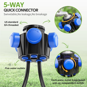 HIRALIY quick-connect tubing for easy installation and leak resistance.
