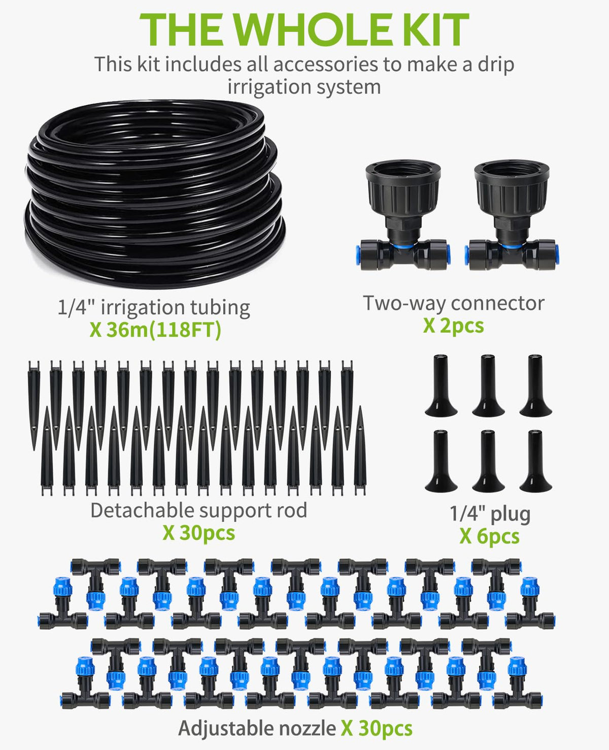 HIRALIY two-way adapter supports split irrigation lines